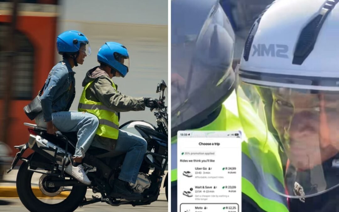 Fast and cheap alternative? Jozi woman brags about R12 Uber Moto trip