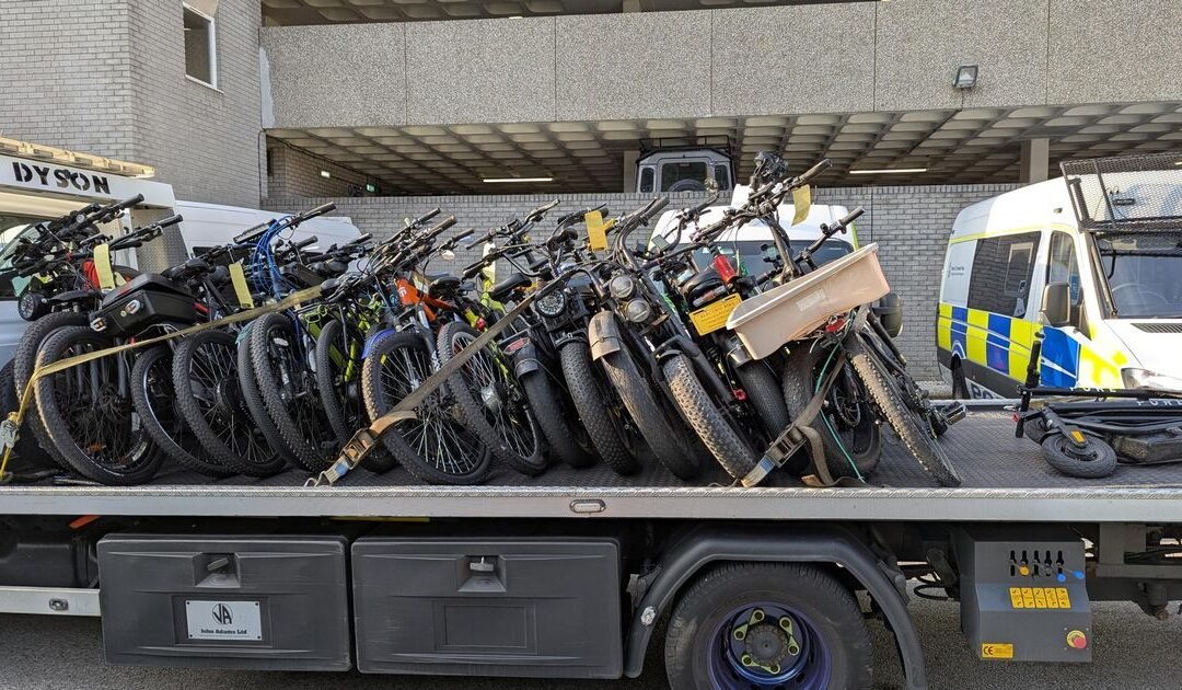 Illegal e-bikes seized in major crackdown in Plymouth
