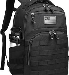 Wotony Military tactical backpack, backpack for men black small tactical assault bag